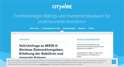 Desktop Screenshot of citywire.de
