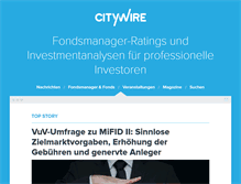Tablet Screenshot of citywire.de